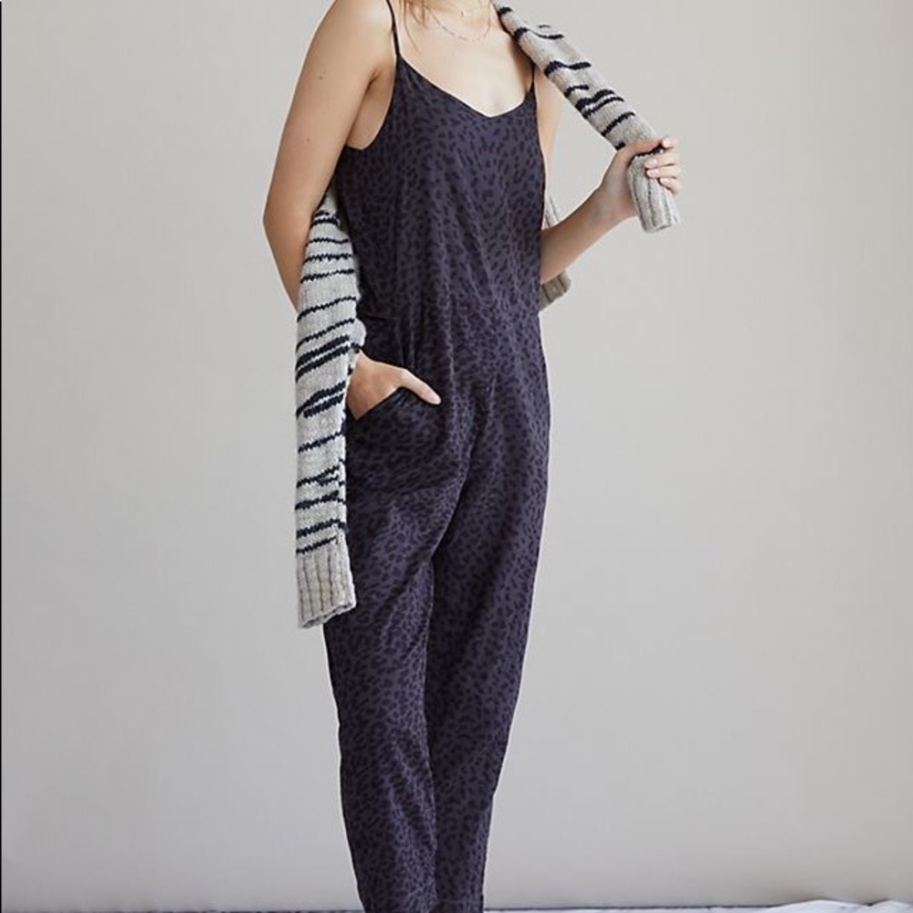 Sundry Leopard Cheetah Jumpsuit Jumper Large $220
